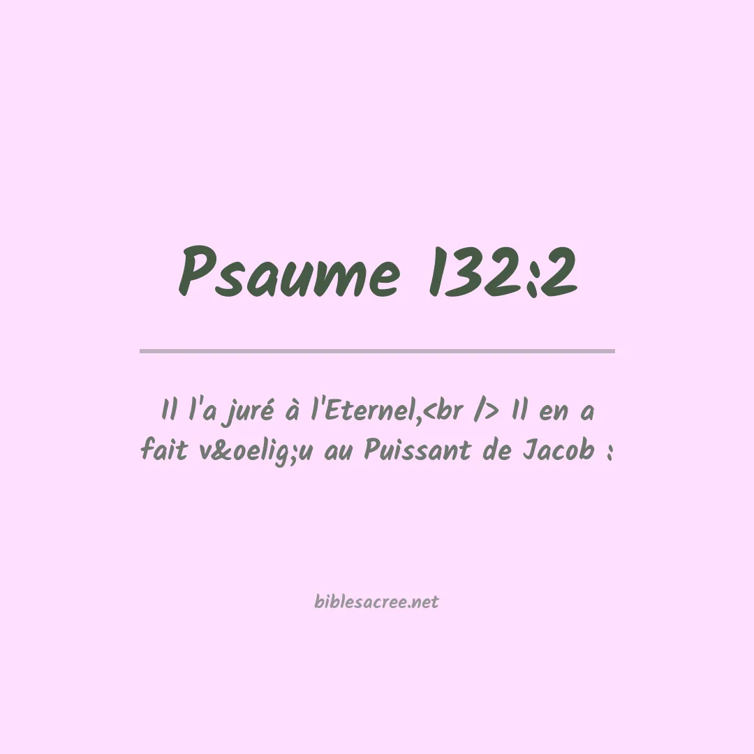 Psaume - 132:2