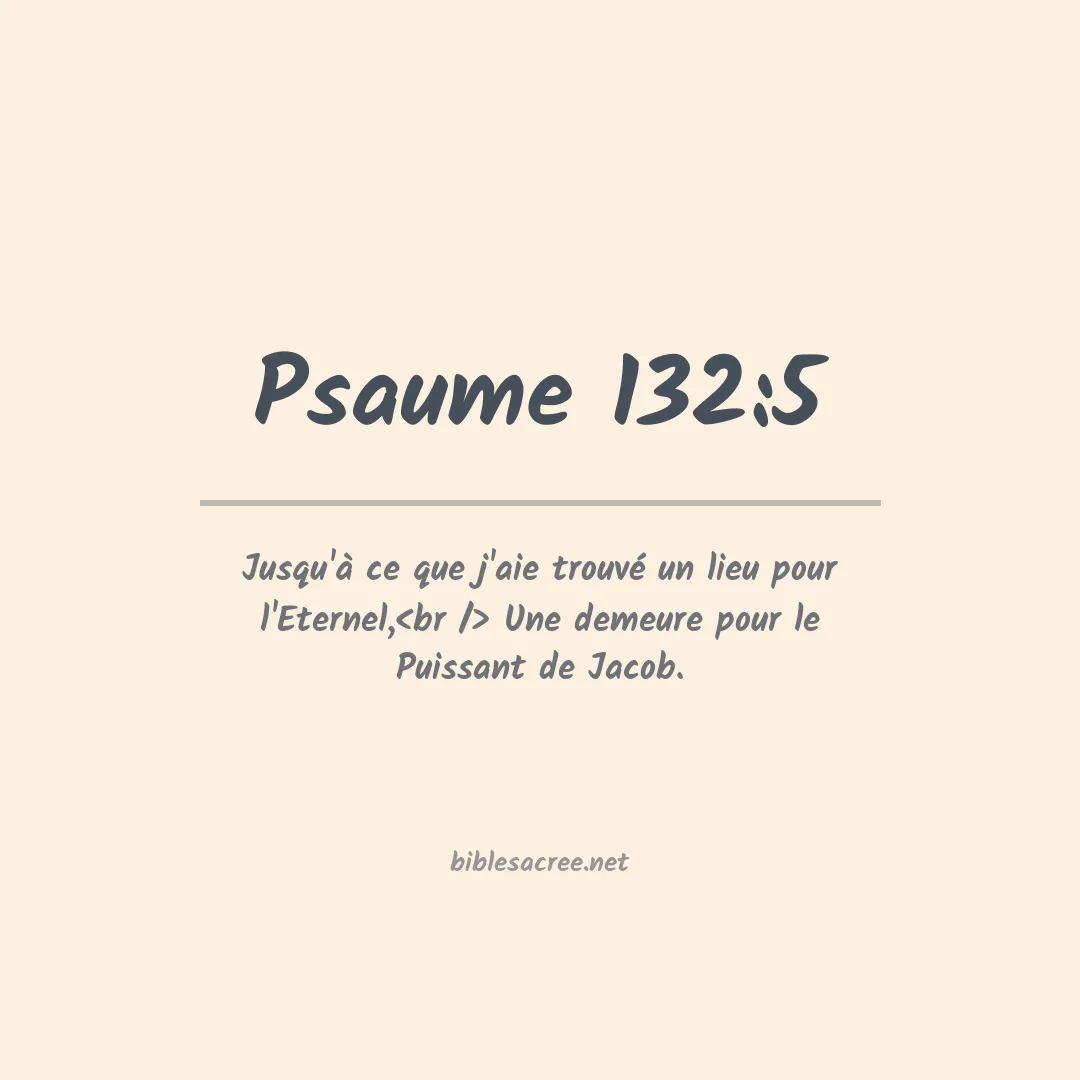 Psaume - 132:5