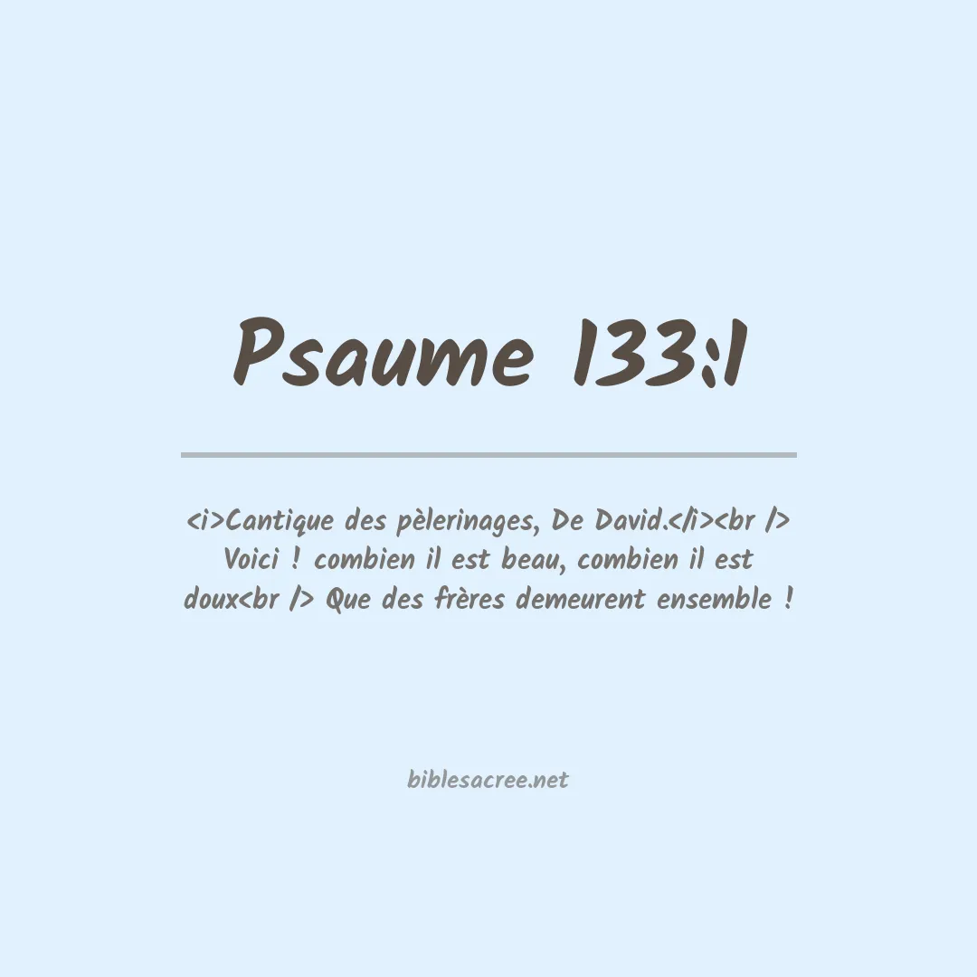 Psaume - 133:1