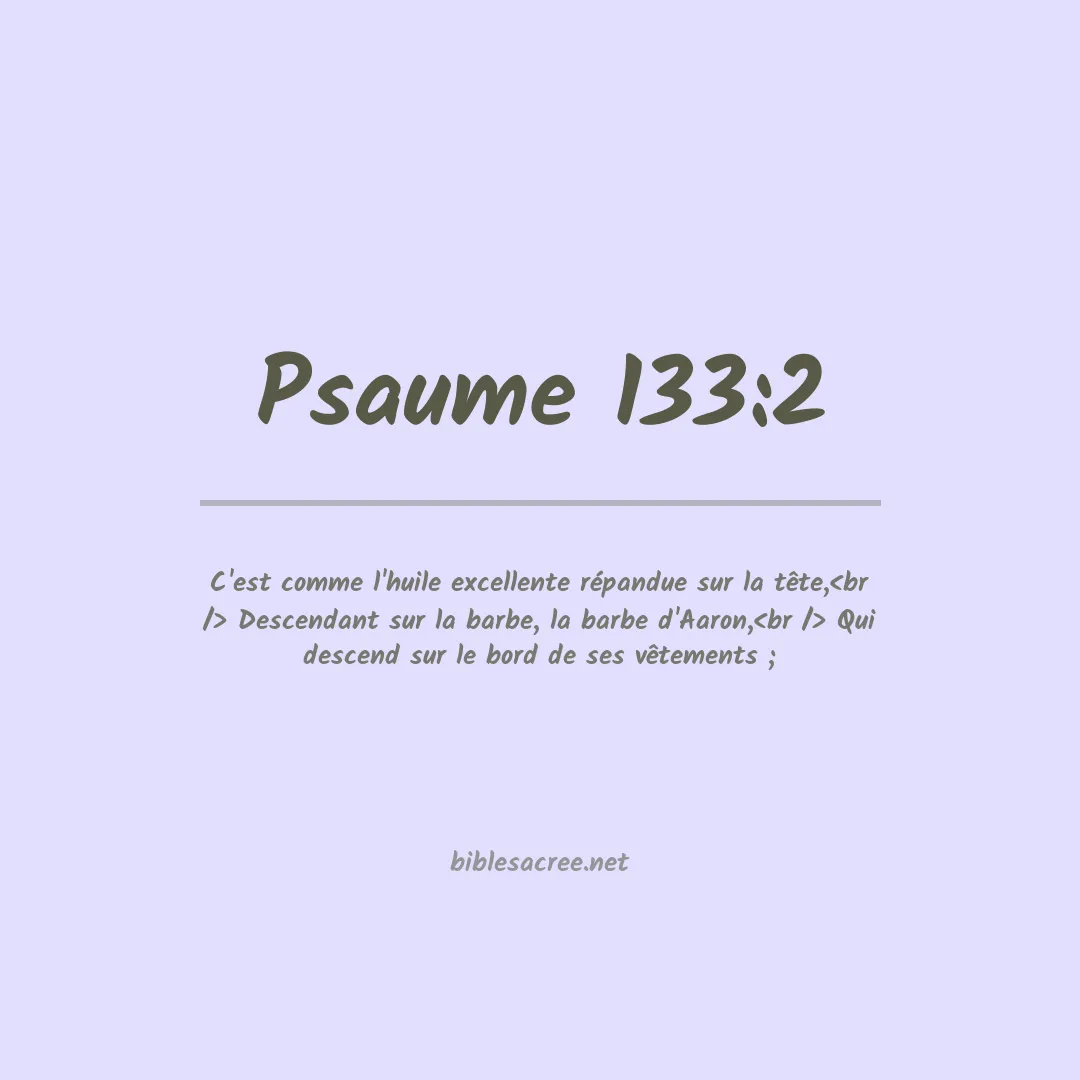 Psaume - 133:2