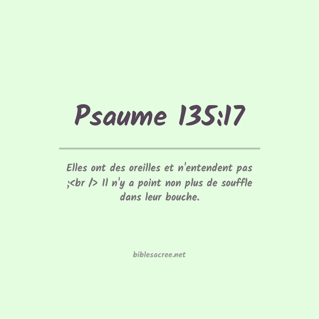 Psaume - 135:17