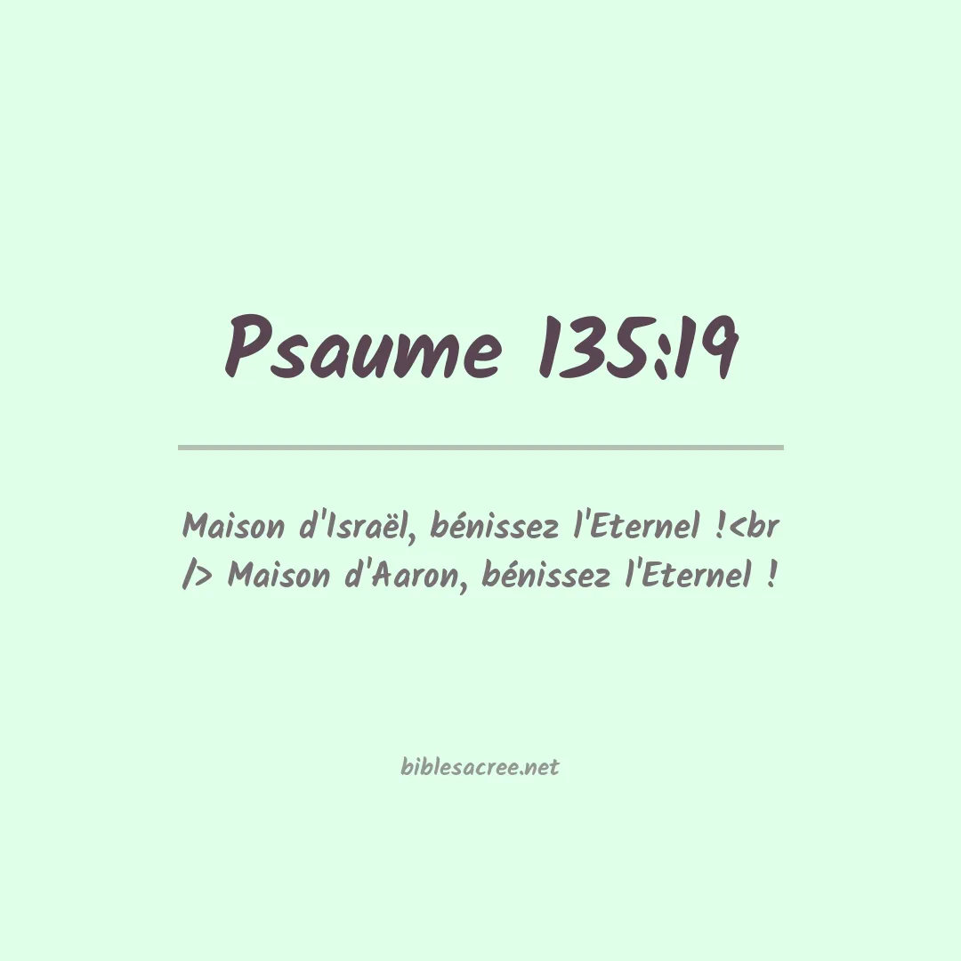 Psaume - 135:19