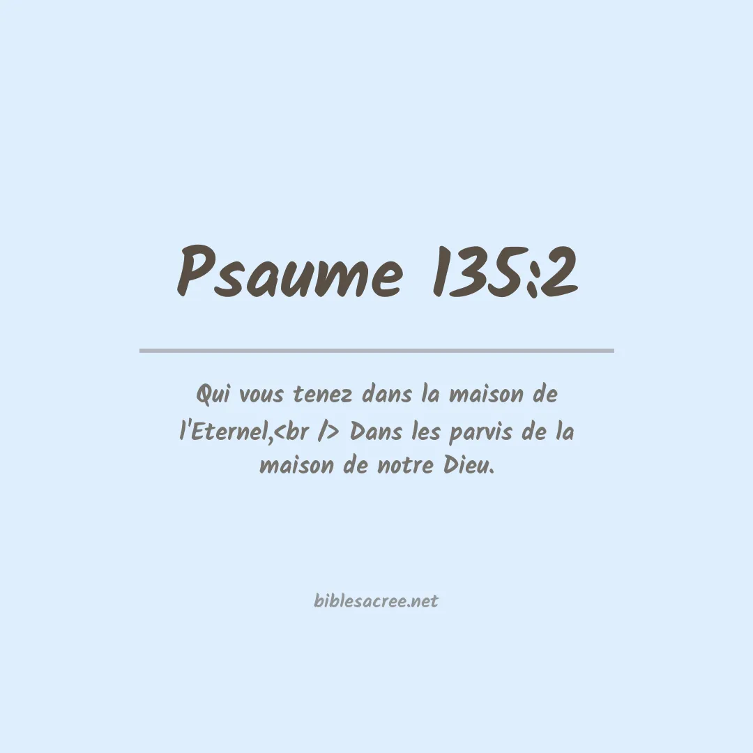 Psaume - 135:2
