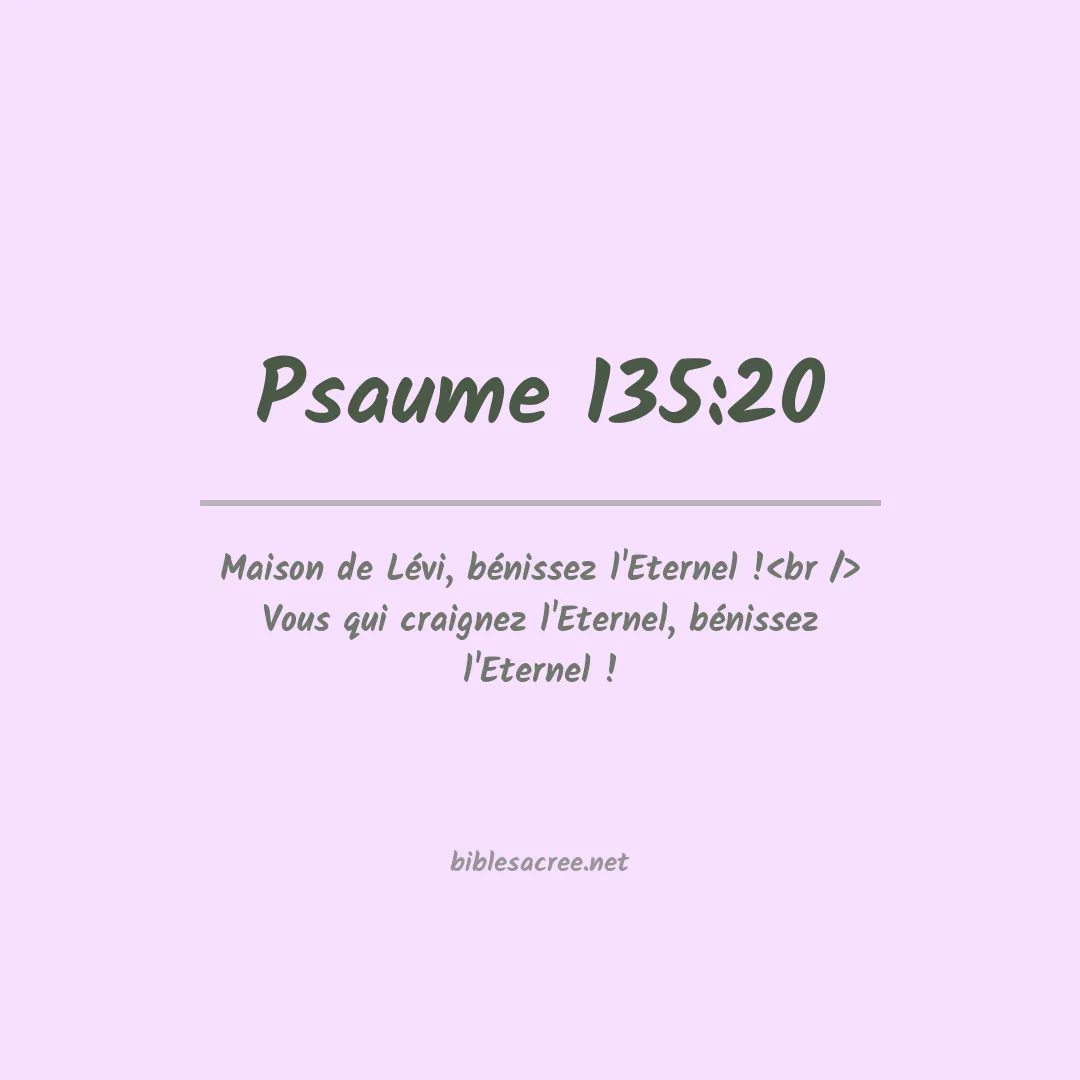 Psaume - 135:20