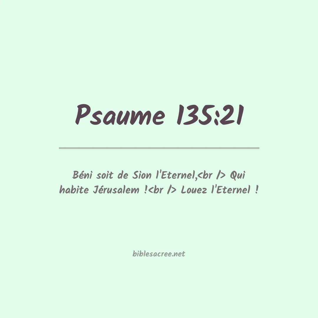 Psaume - 135:21