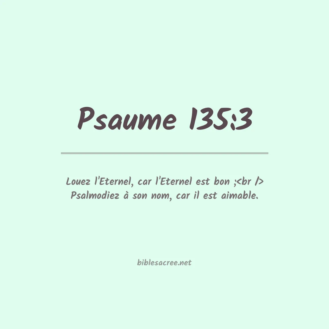 Psaume - 135:3