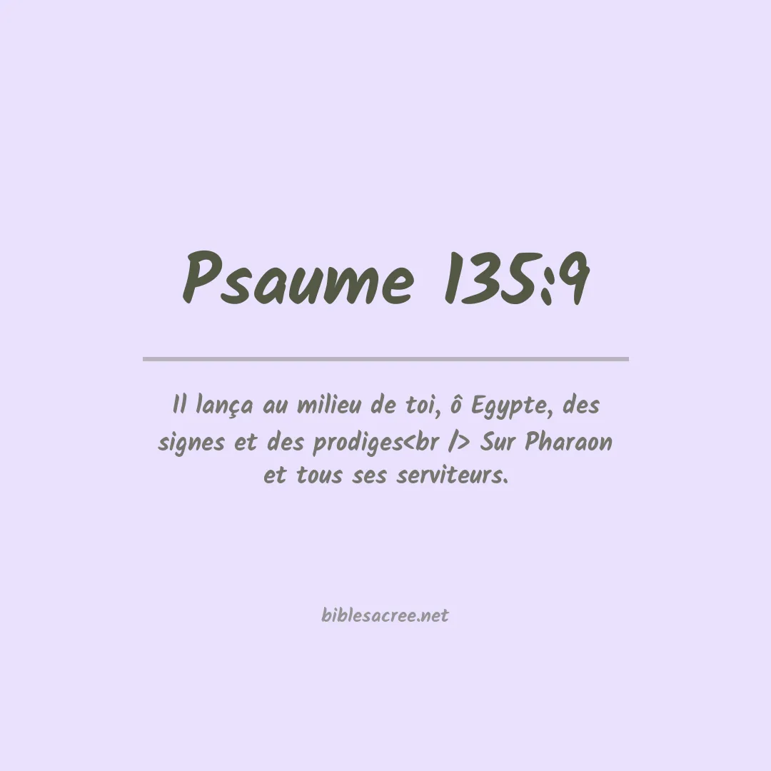 Psaume - 135:9