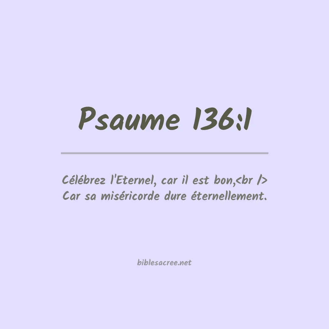 Psaume - 136:1