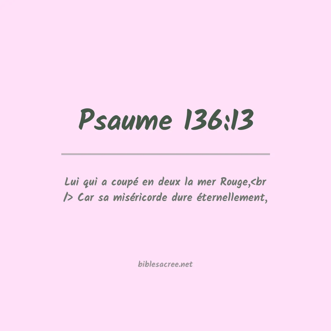 Psaume - 136:13