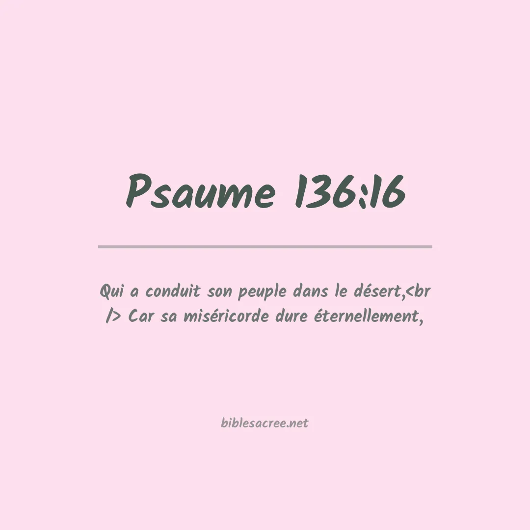 Psaume - 136:16