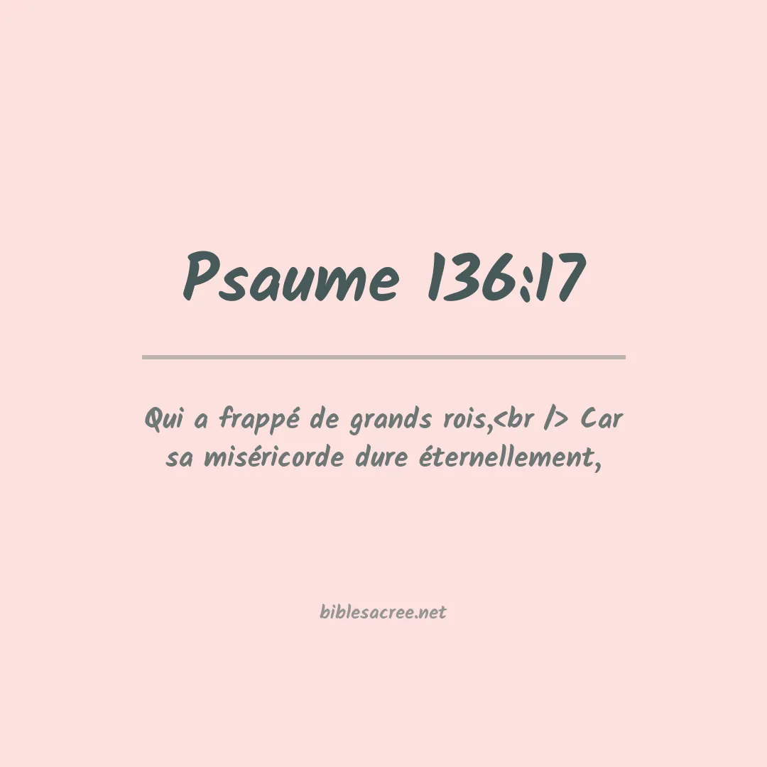 Psaume - 136:17