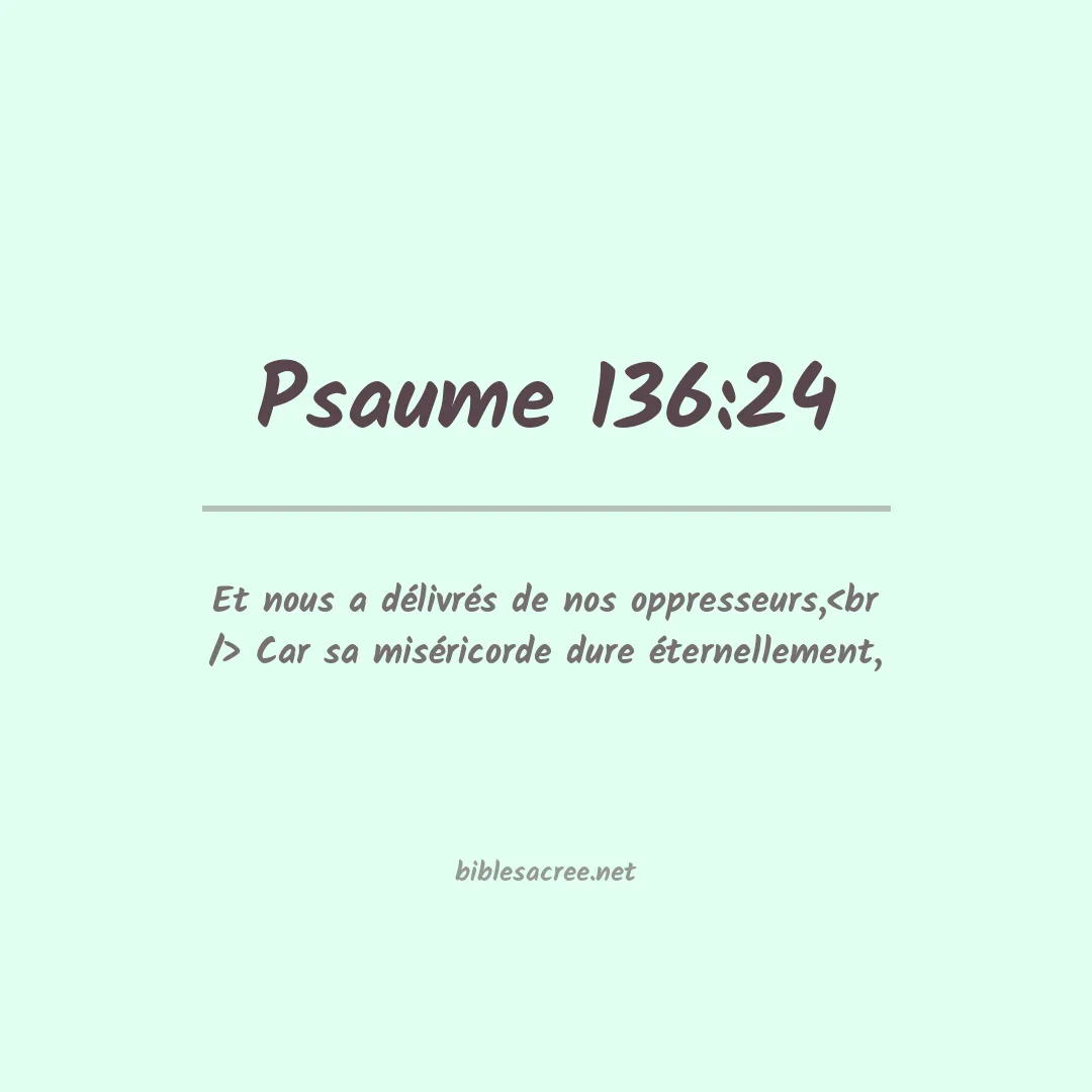 Psaume - 136:24