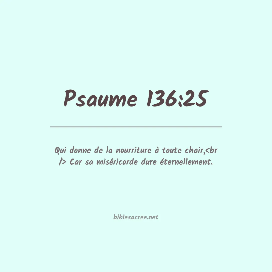 Psaume - 136:25