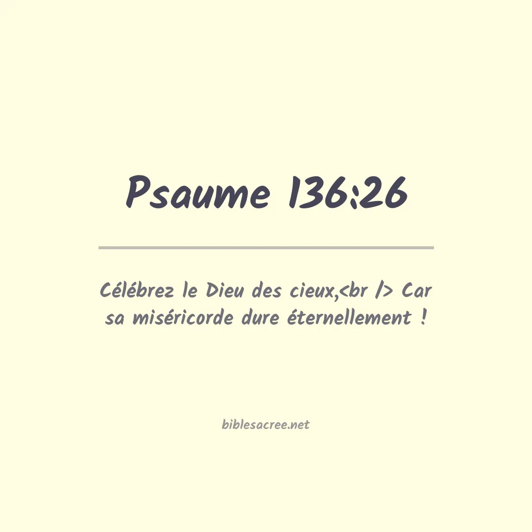 Psaume - 136:26