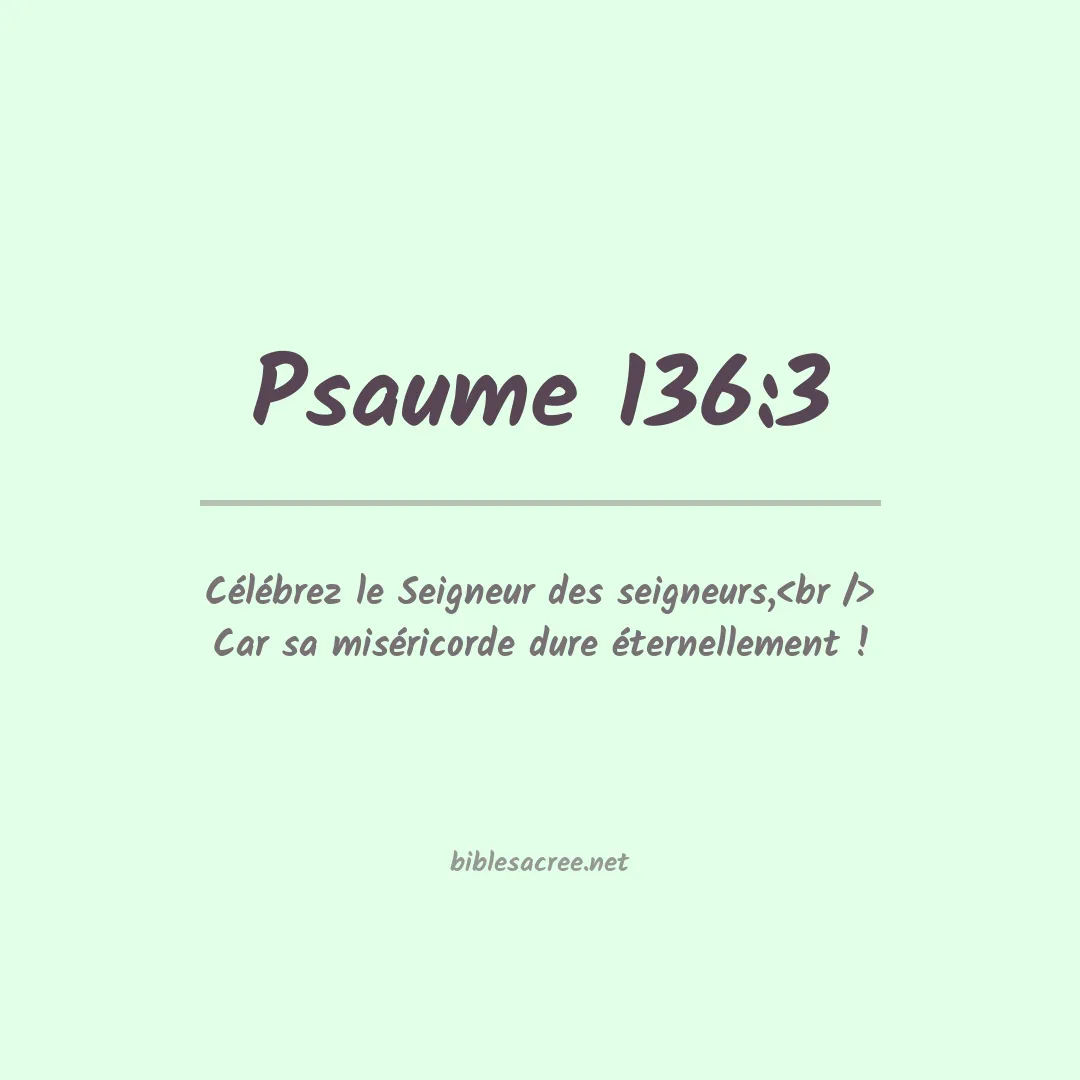 Psaume - 136:3