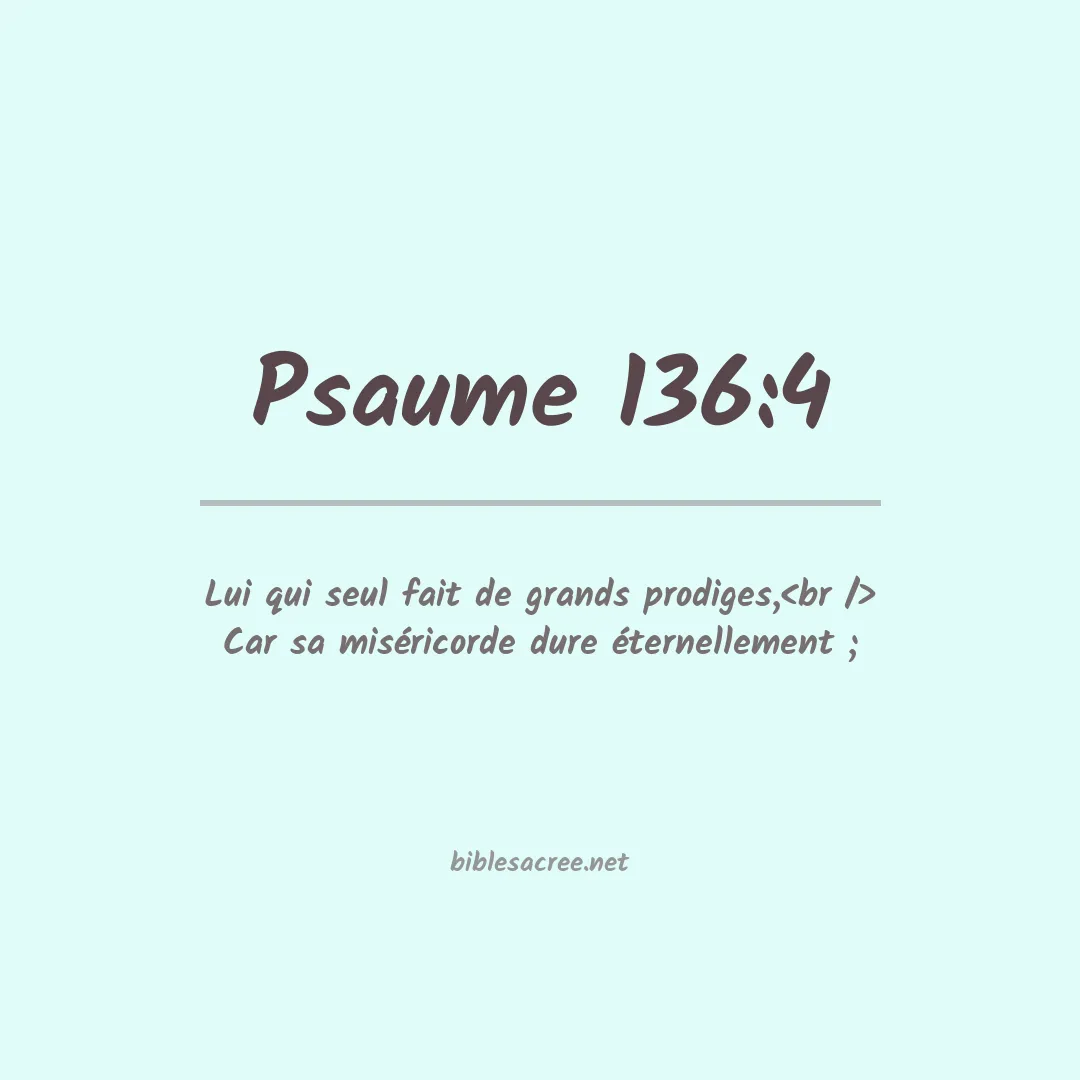 Psaume - 136:4