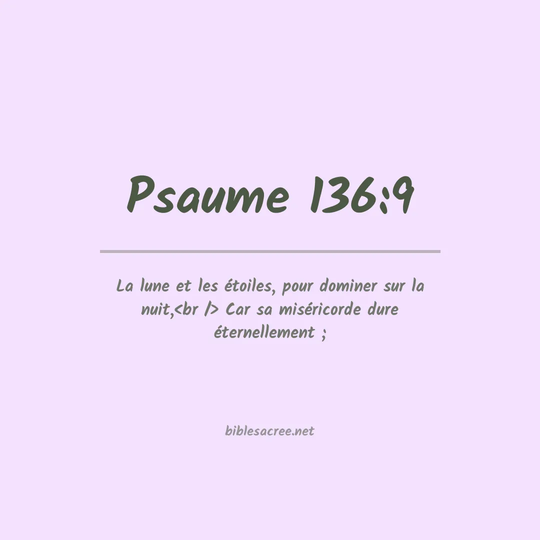 Psaume - 136:9
