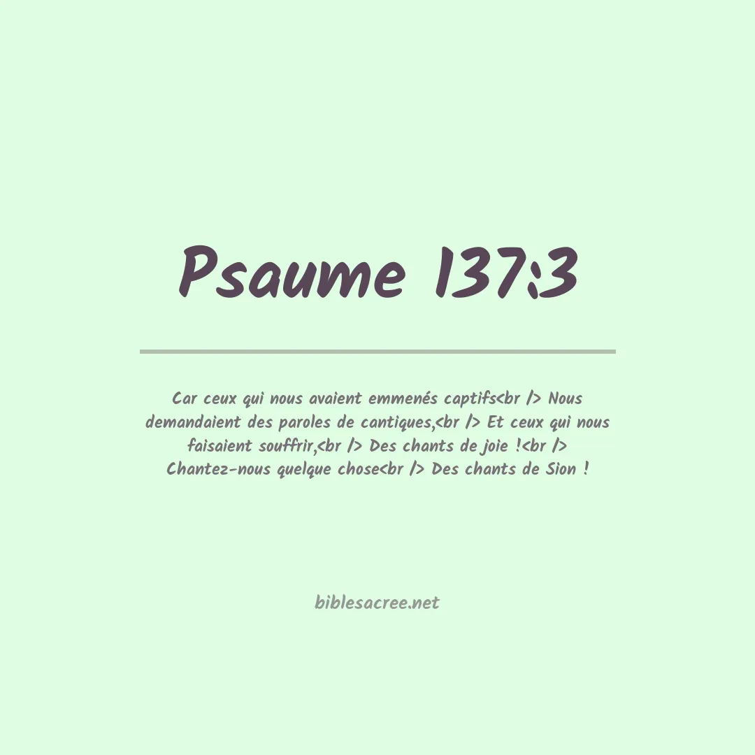 Psaume - 137:3