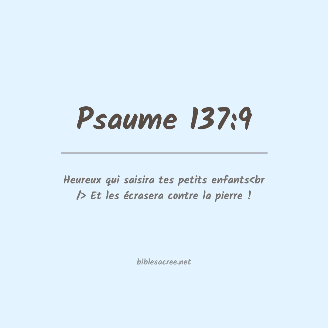 Psaume - 137:9