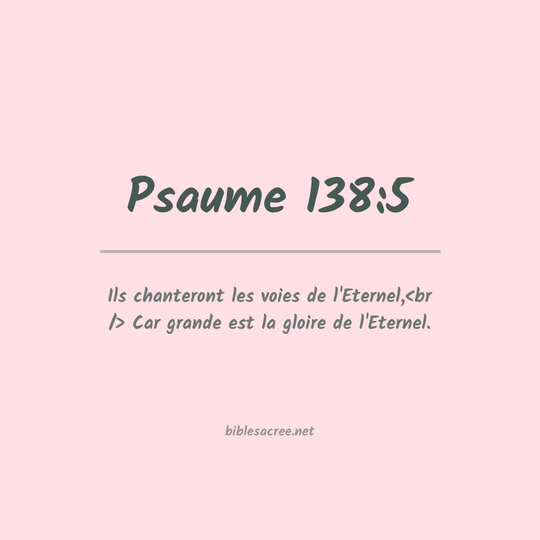 Psaume - 138:5