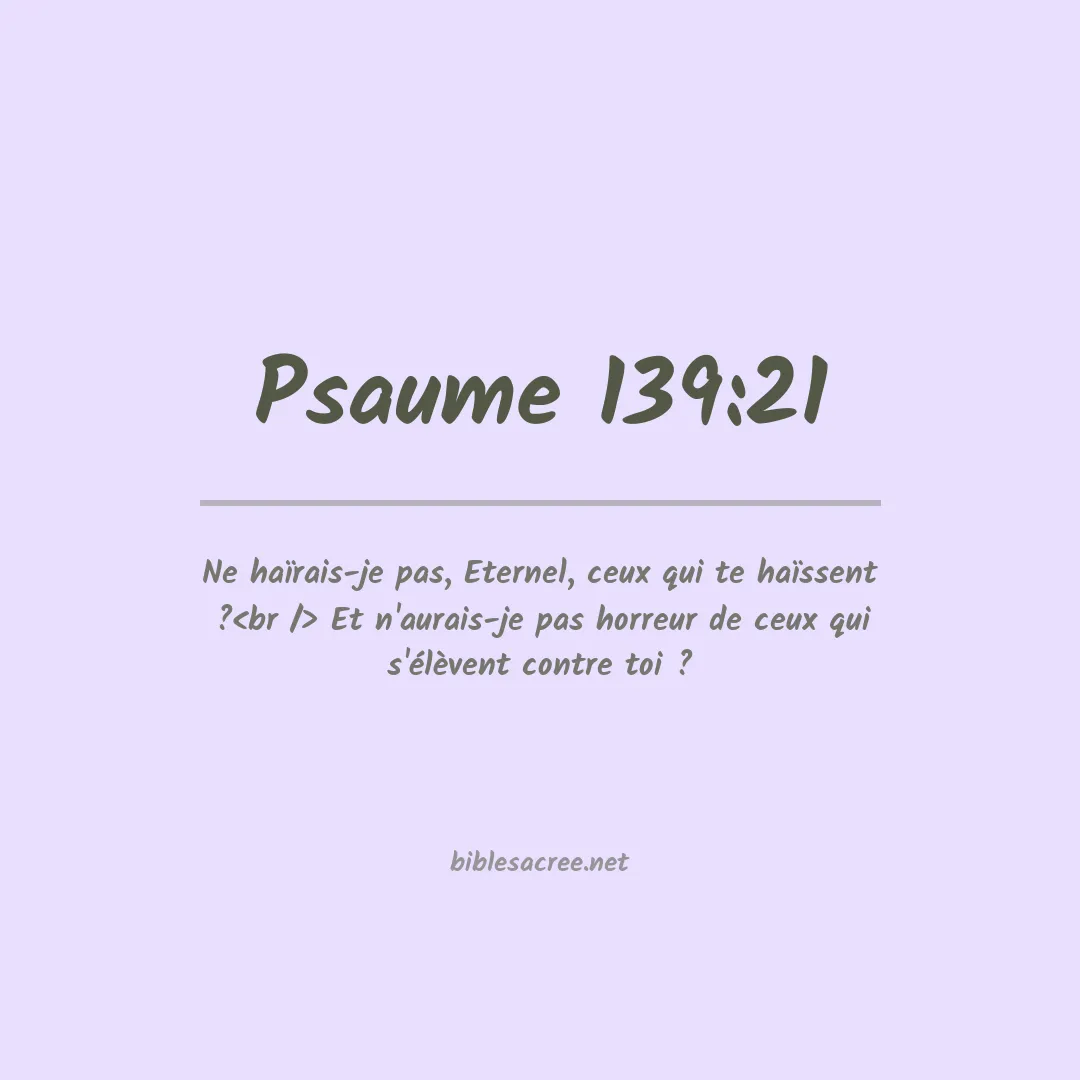 Psaume - 139:21