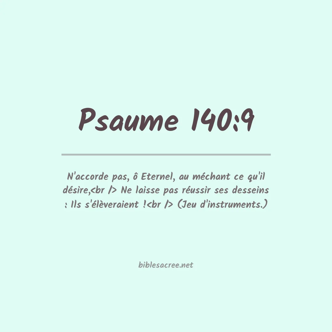 Psaume - 140:9