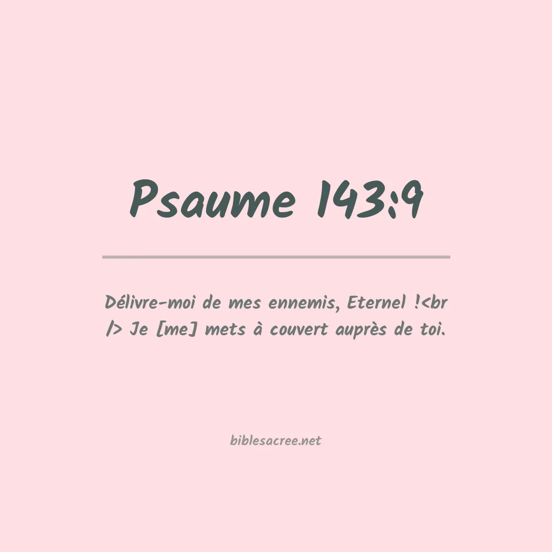 Psaume - 143:9