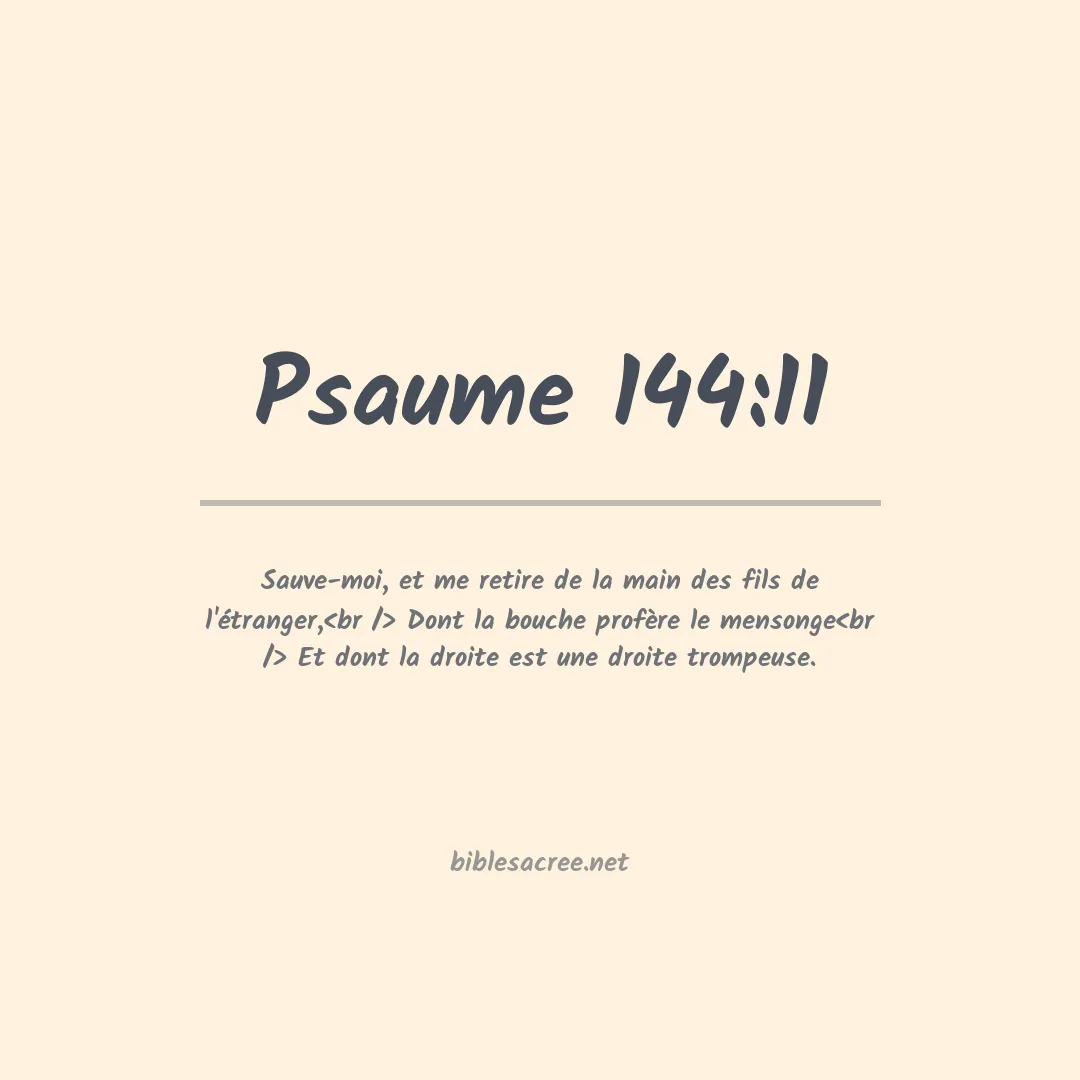 Psaume - 144:11