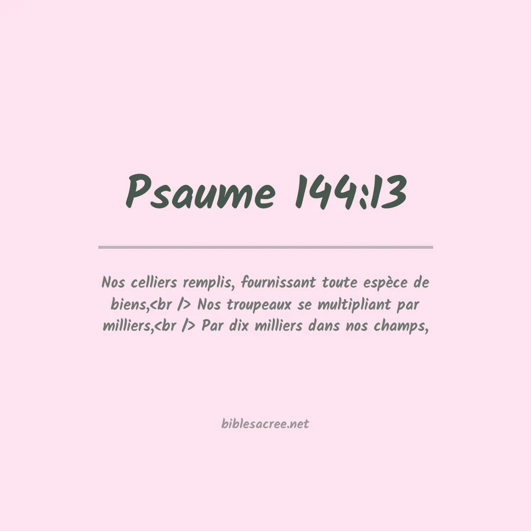 Psaume - 144:13