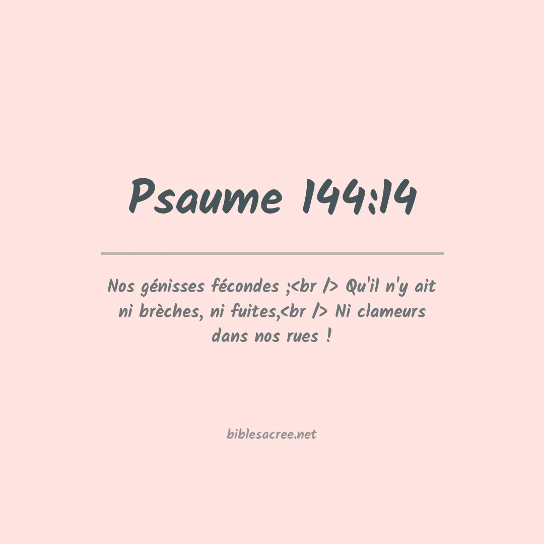 Psaume - 144:14