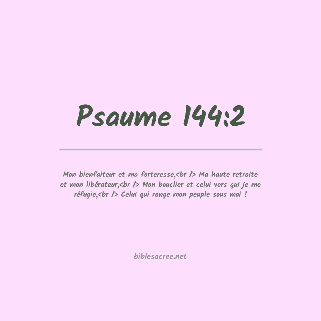 Psaume - 144:2
