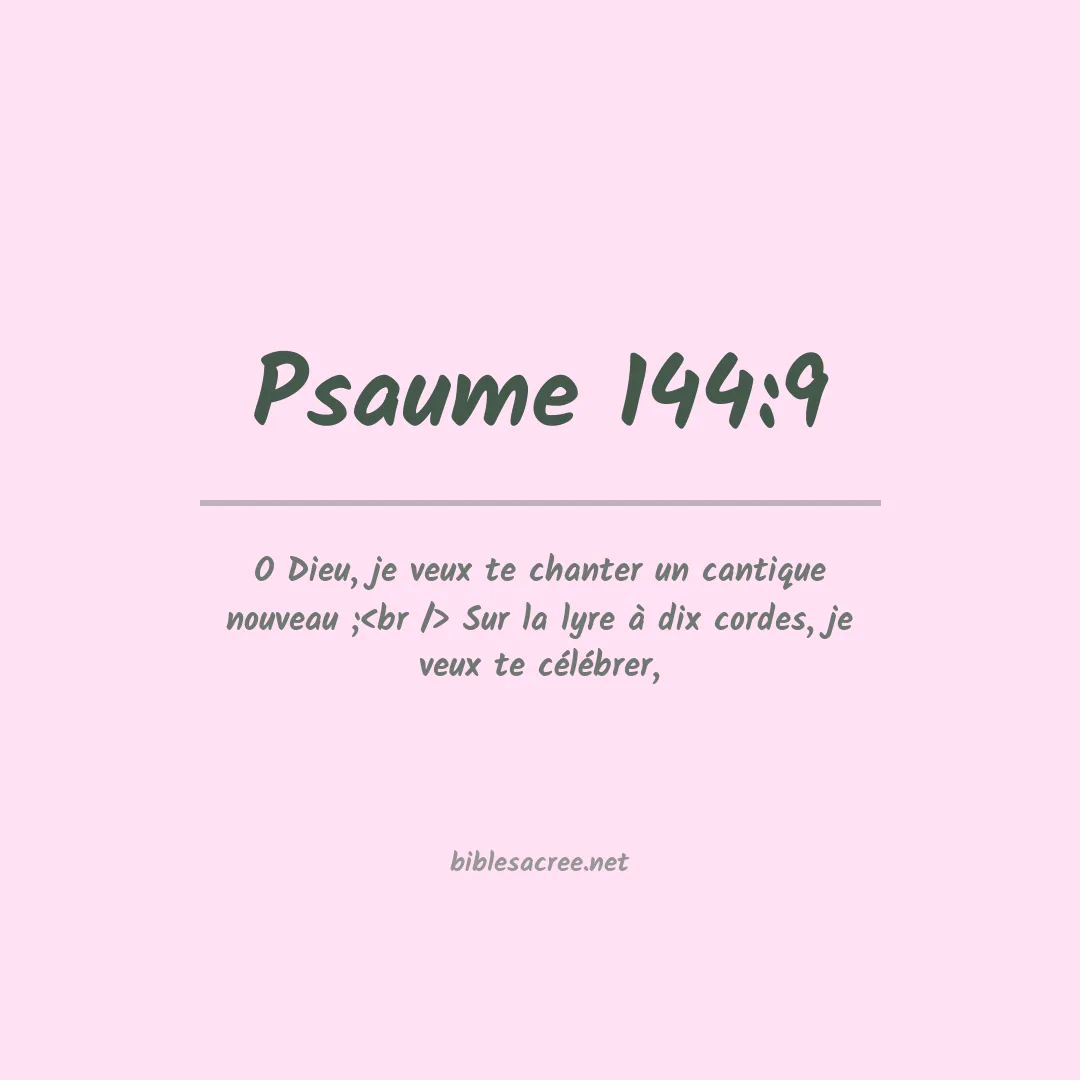 Psaume - 144:9