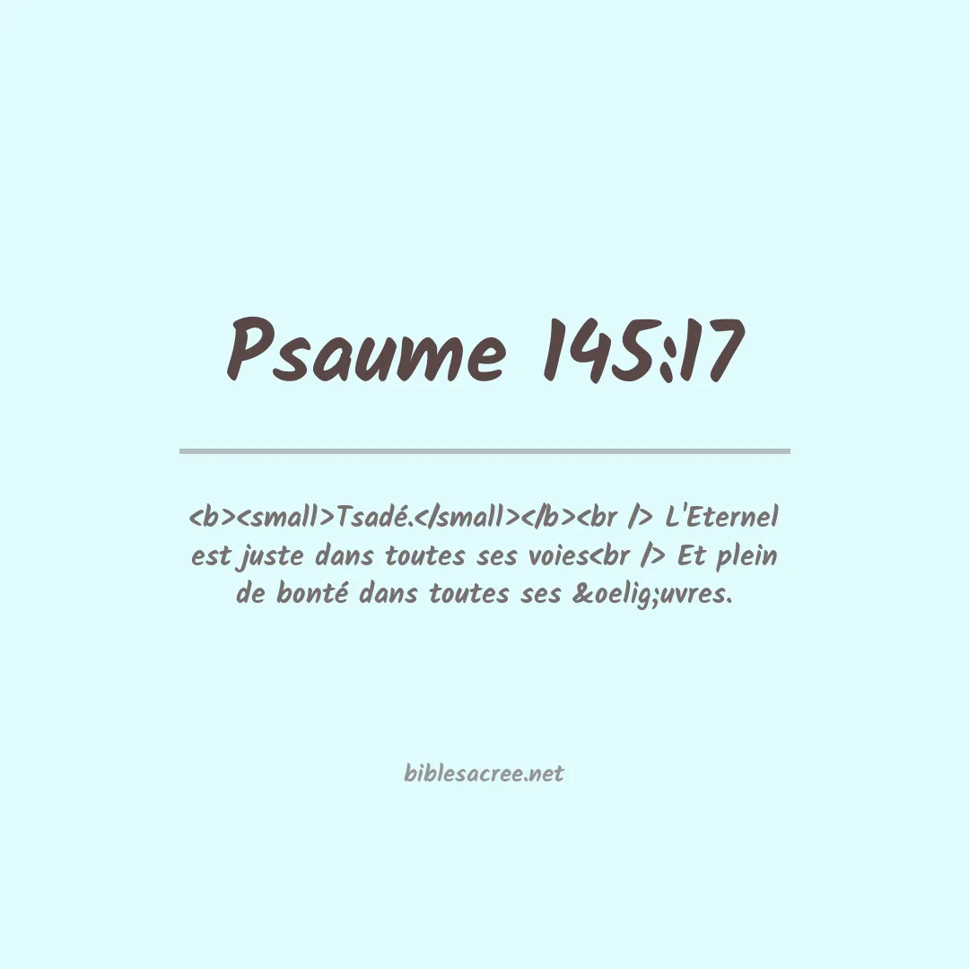 Psaume - 145:17