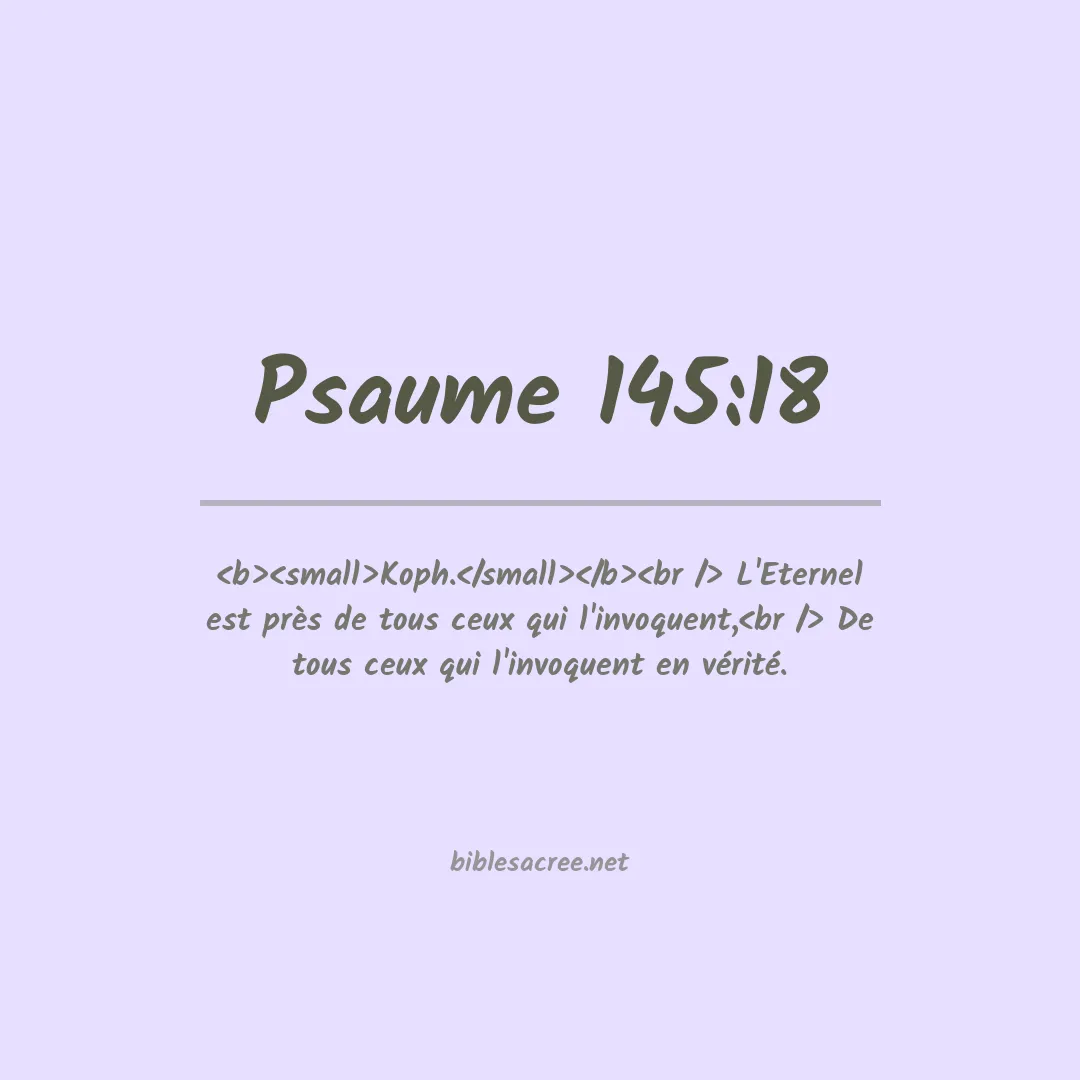 Psaume - 145:18
