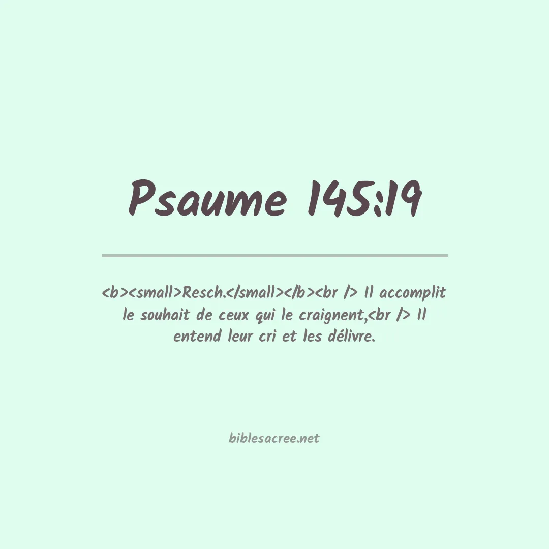 Psaume - 145:19
