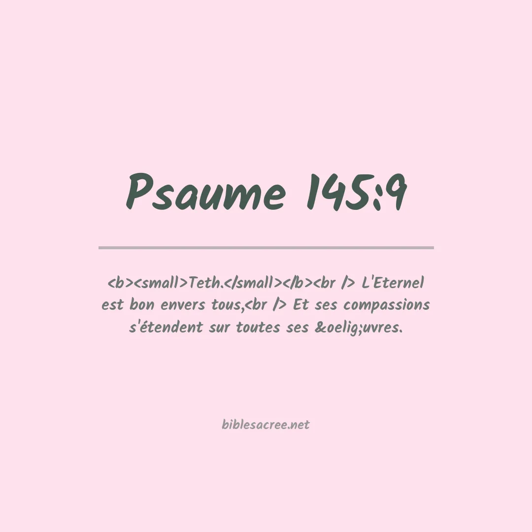 Psaume - 145:9