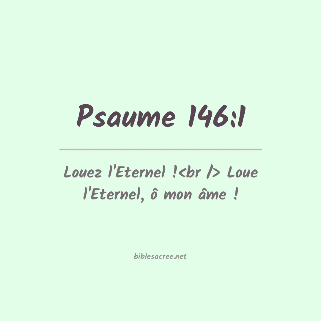 Psaume - 146:1