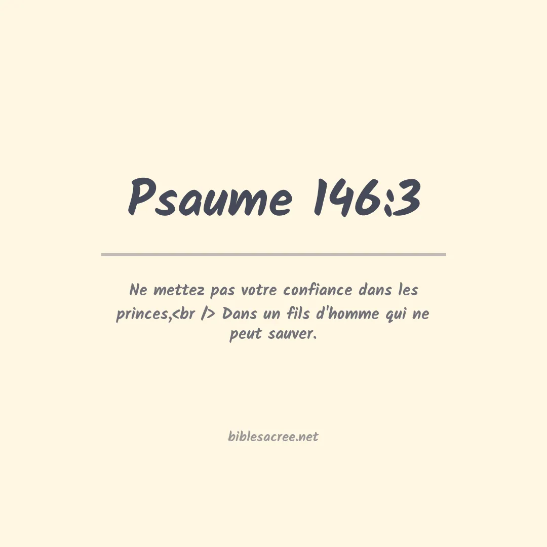 Psaume - 146:3