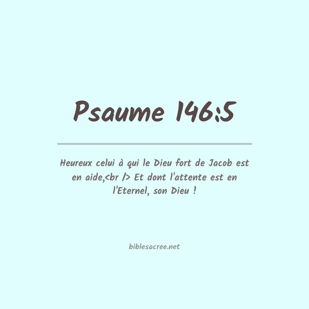 Psaume - 146:5