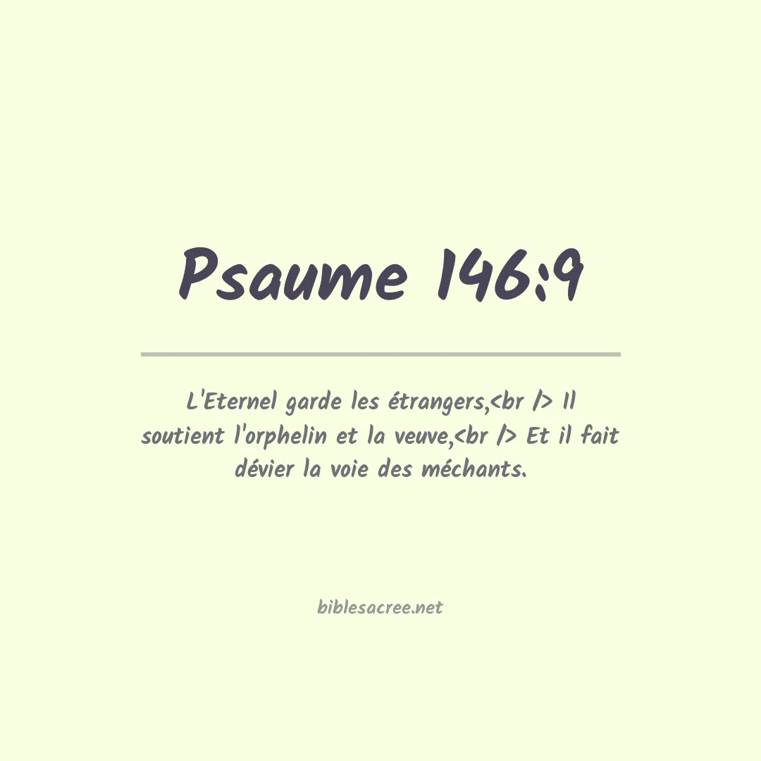 Psaume - 146:9