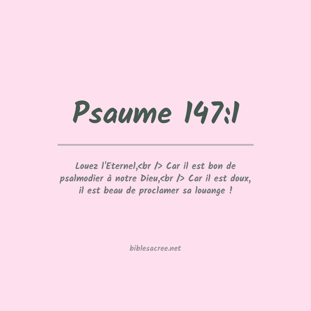 Psaume - 147:1