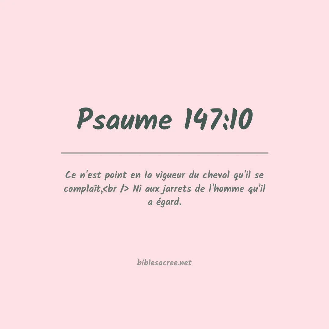 Psaume - 147:10