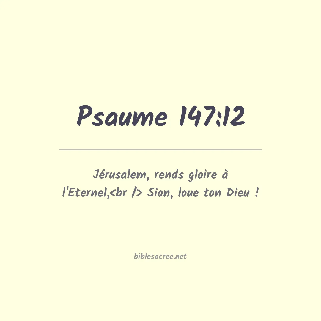 Psaume - 147:12