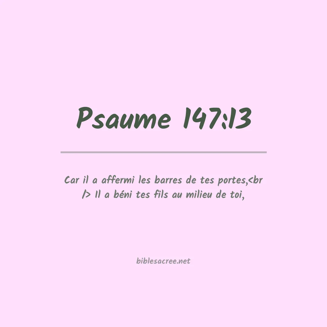 Psaume - 147:13