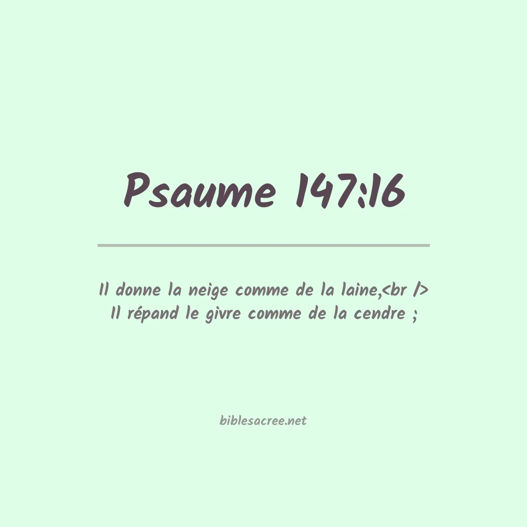 Psaume - 147:16