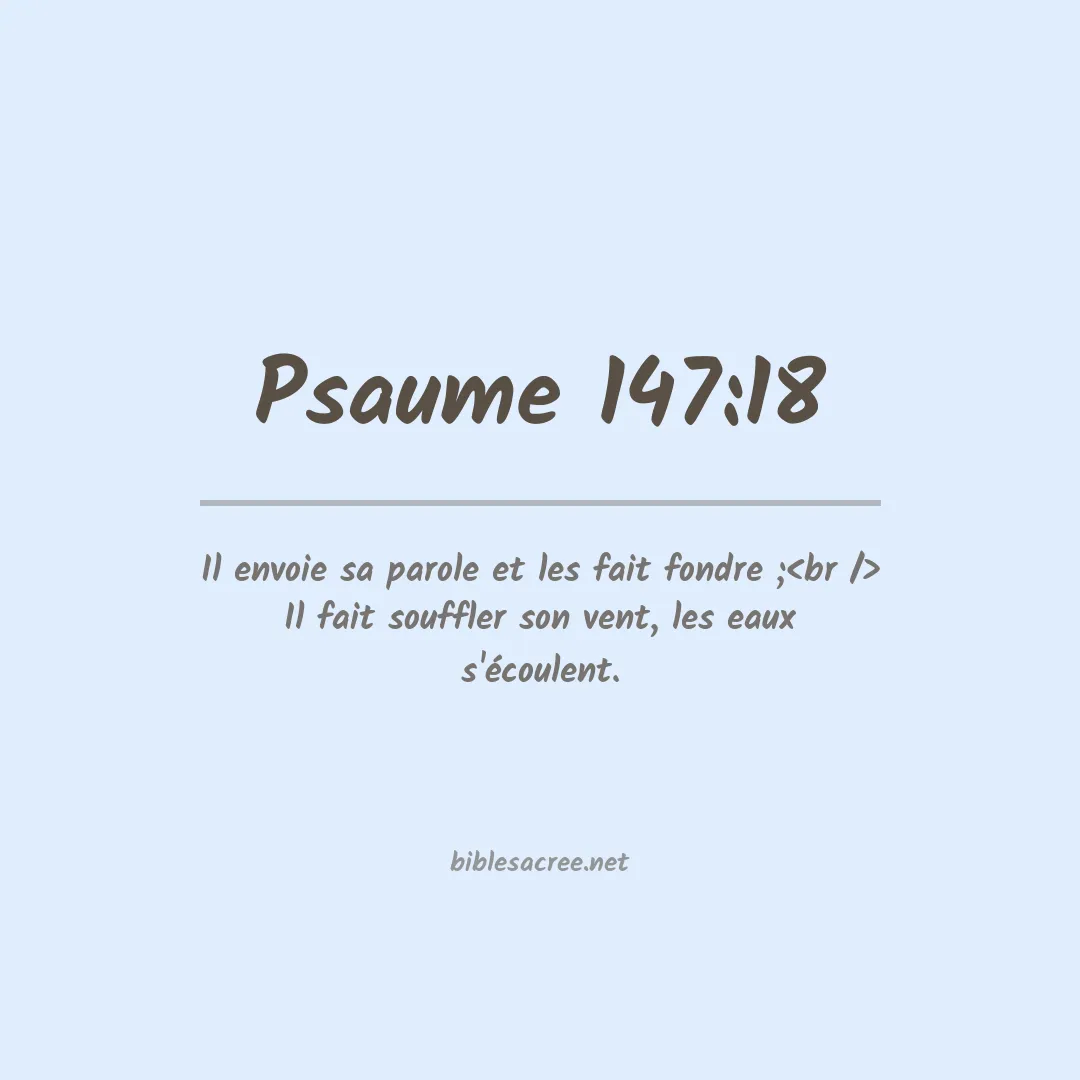Psaume - 147:18