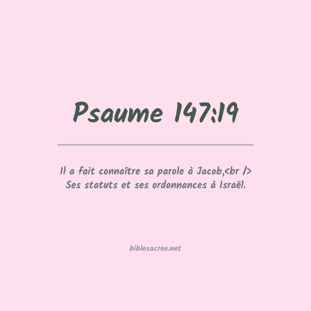 Psaume - 147:19