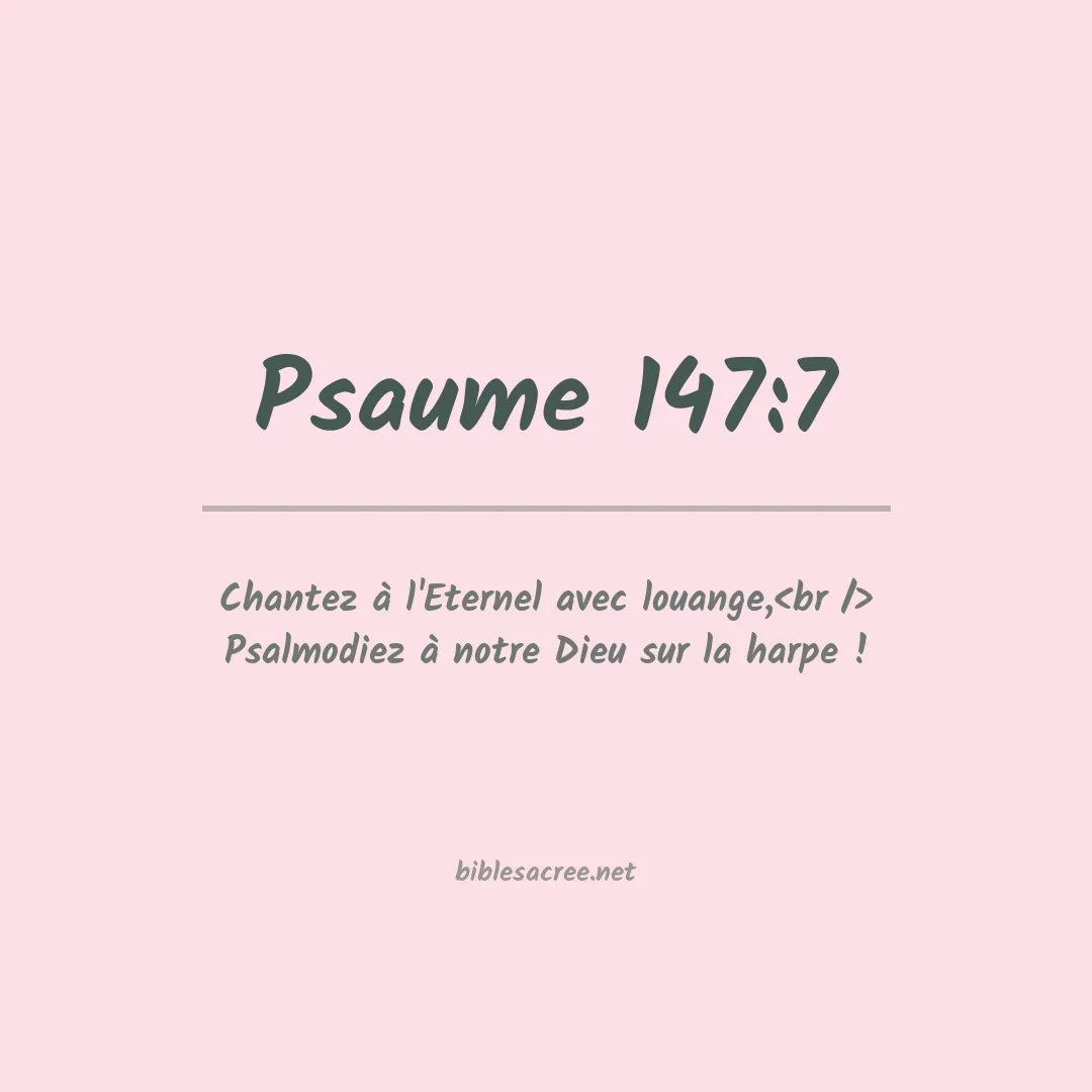 Psaume - 147:7