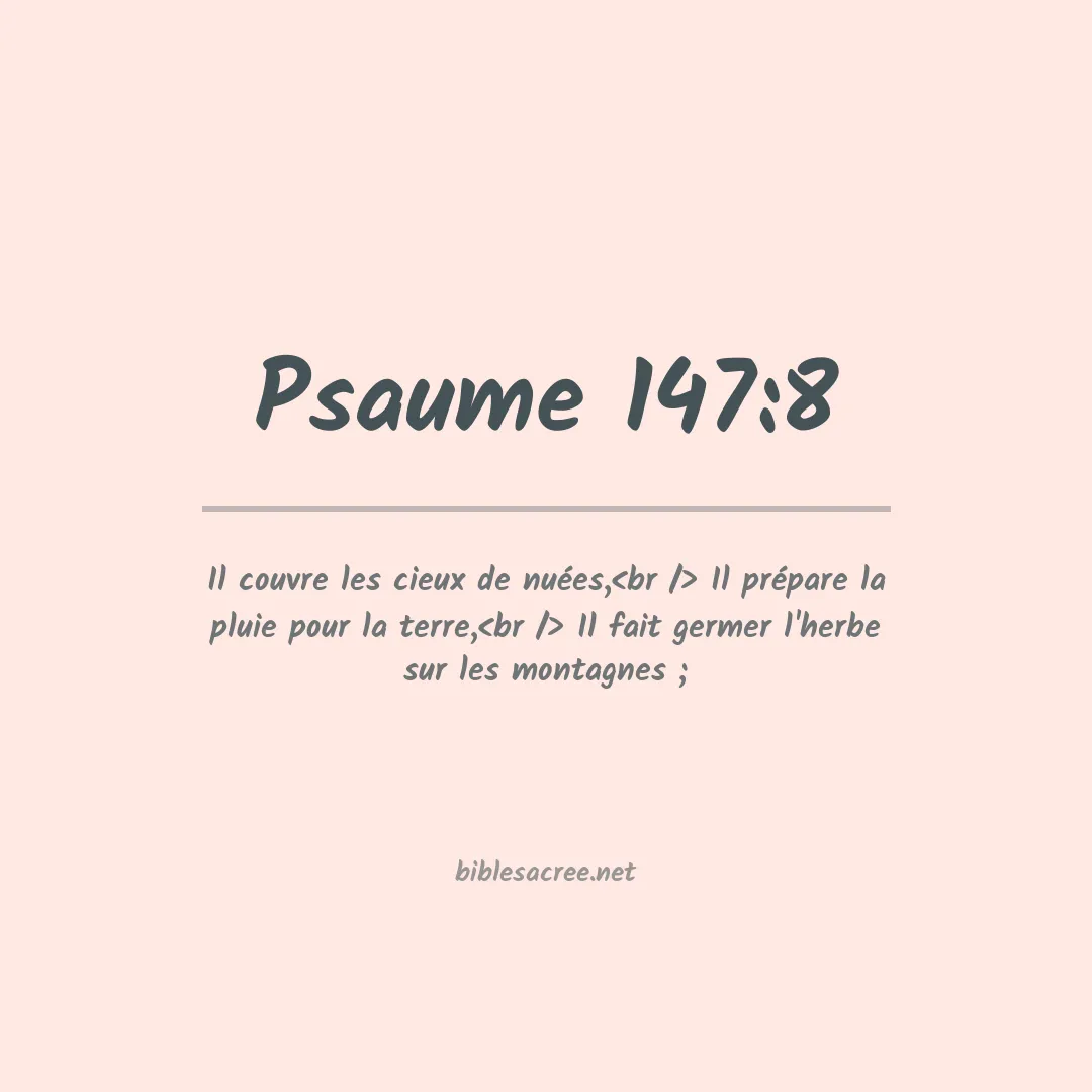 Psaume - 147:8
