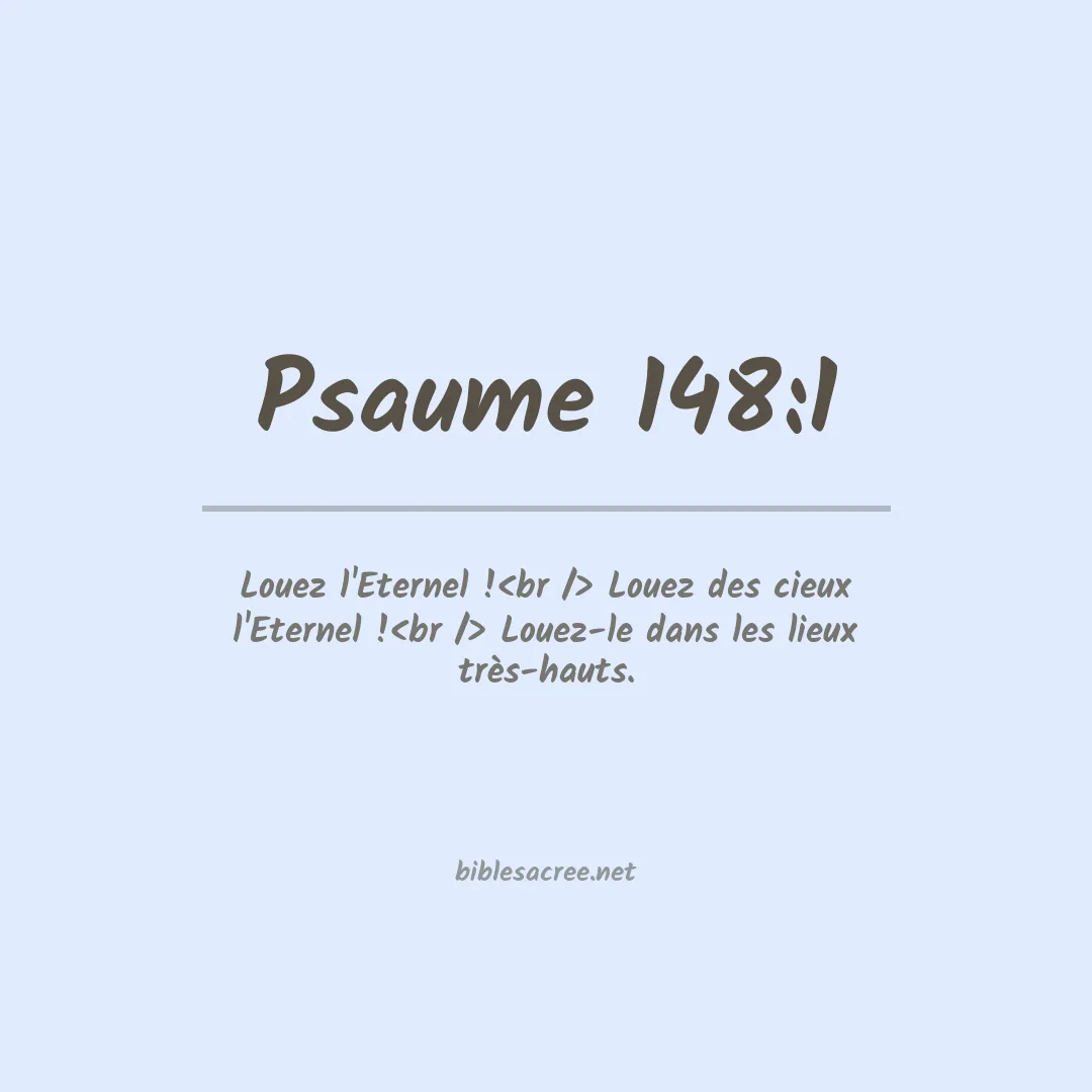 Psaume - 148:1